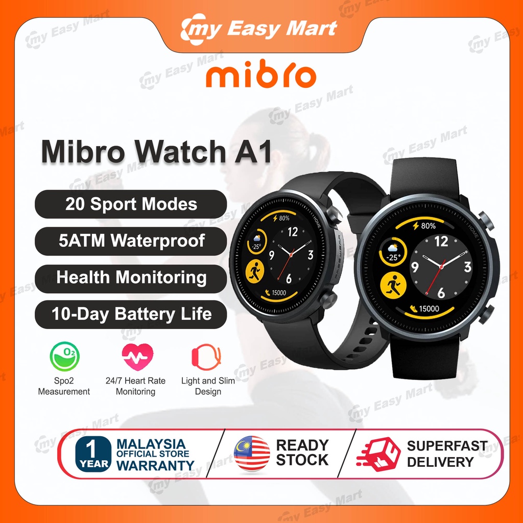 A1 smart best sale watch battery life