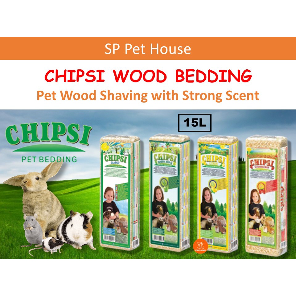 Chipsi Hamster Bedding 1kg 15L / Hamster Brand Birch Wood Shaving Chips