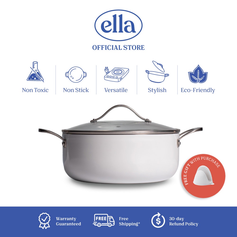 Ella Casserole Non Stick, Non Toxic, Ceramic Coating Casserole