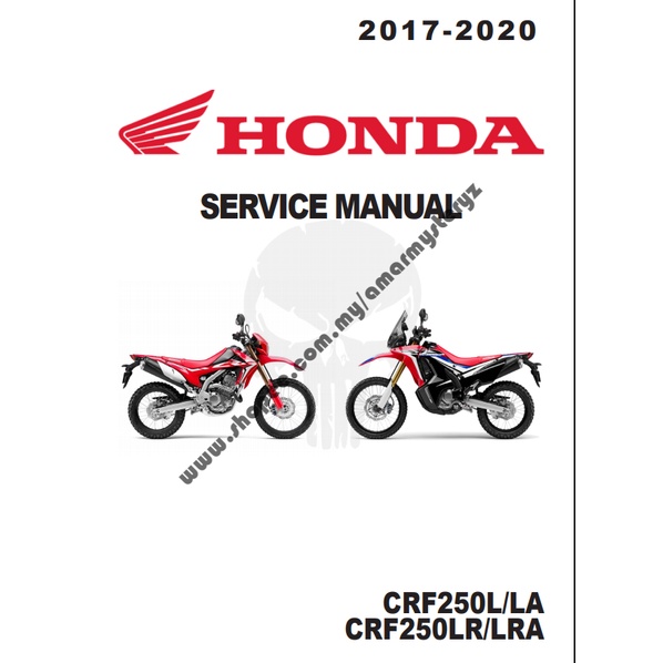 Honda CRF250L LA CRF250LR LRA Rallye CRF 250 2017 2023 Workshop Repair Service Manual Shopee Malaysia