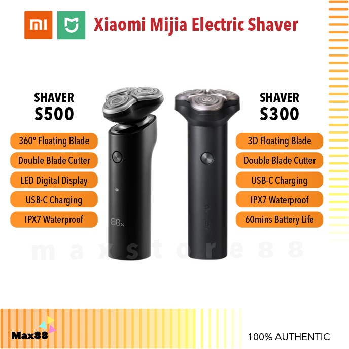 Xiaomi Mijia Electric Shaver S300/ S301/ S500/ S500C (3-in1) 360 ...