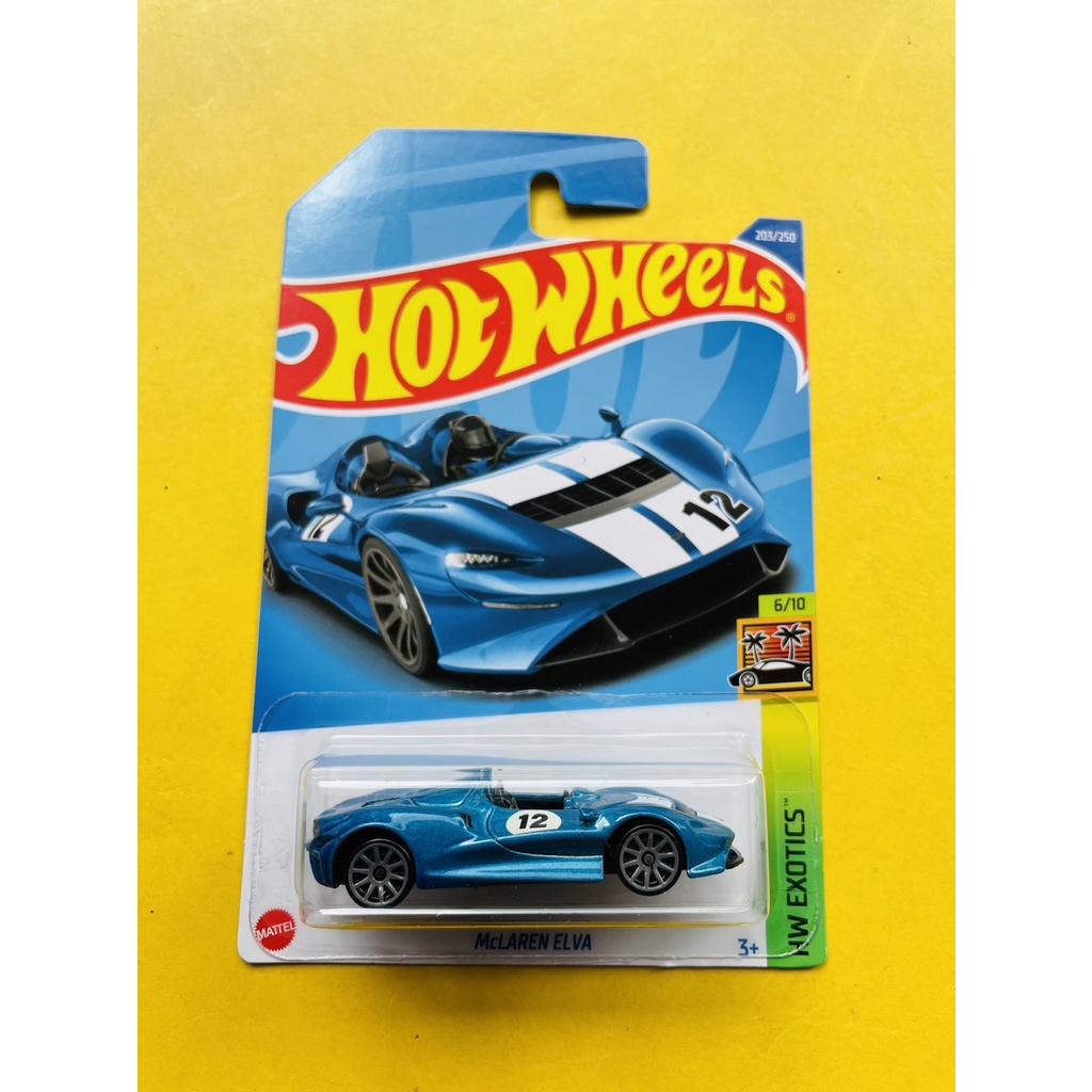 Hot Wheels 2022 McLaren Elva Blu – HW Exotics #203 – Scala 1:64