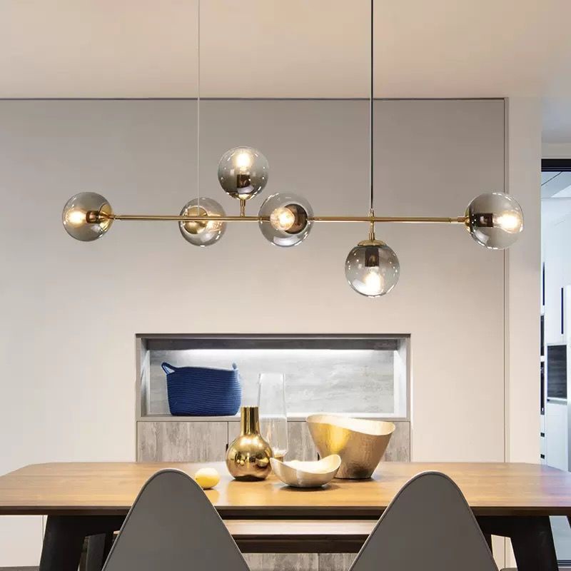 3 Colors Modern Branch Chandelier New York Art Magic Bean Glass ...
