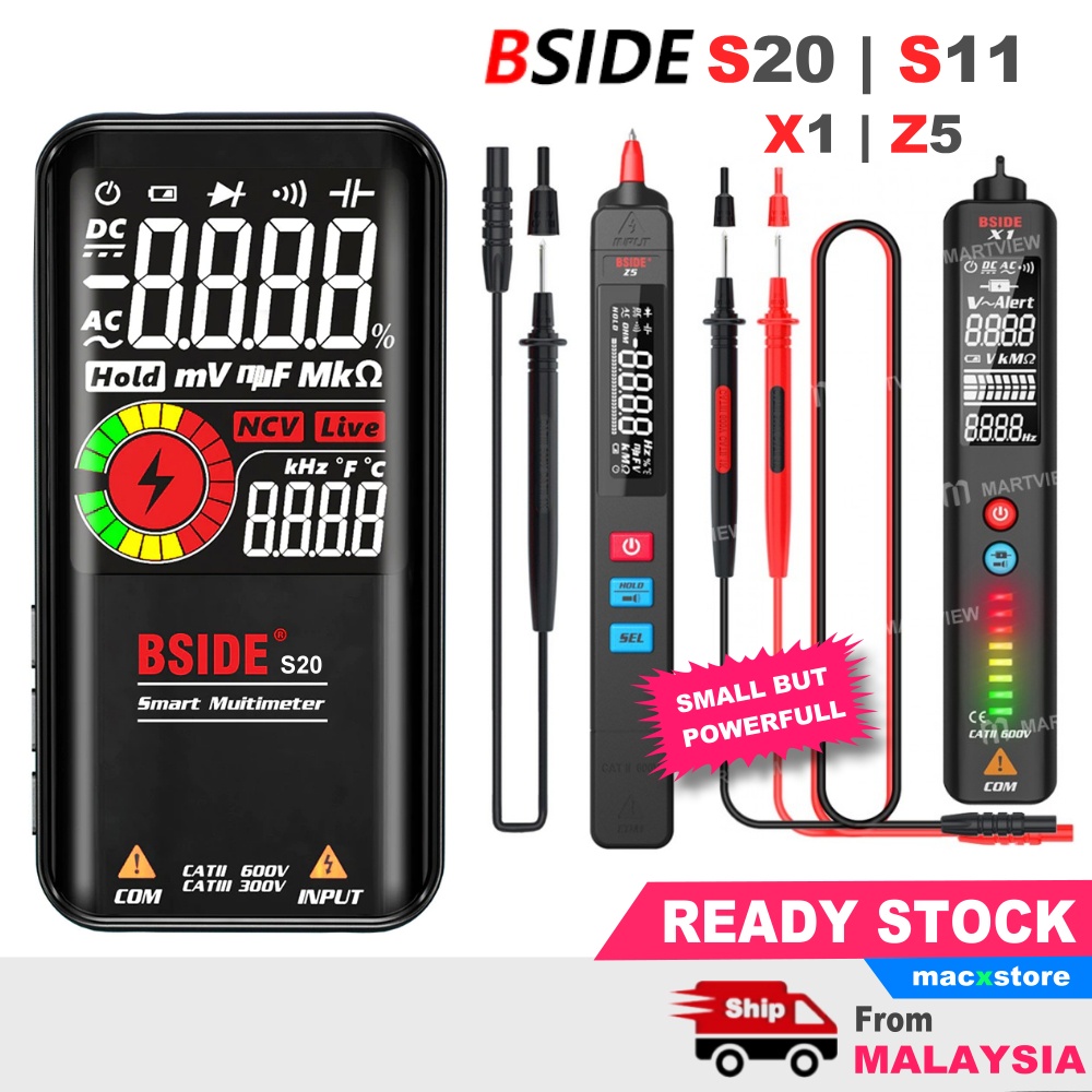 BSIDE S20 | S11 | S10 BSIDE X1 | Z5 Digital Multimeter Hz Automatic ...