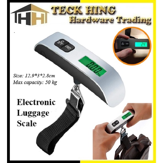 thumbnail image 2 of Handheld Digital Luggage Scale - Portable Electronic LCD With Backlight 2 of 13