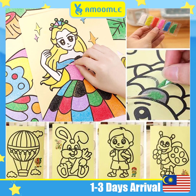 DIY Creative Sand Painting Kid Montessori Toy Children Crafts Art ...