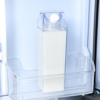 1000ml/500ml Plastic Clear Milk Carton Water Bottle Reusable Juice Transparent Sport Cup Milk Drinking Water Box Acquista In Modo Economico - Spedizione Gratuita, Recensioni Reali Con Foto - Foto 6
