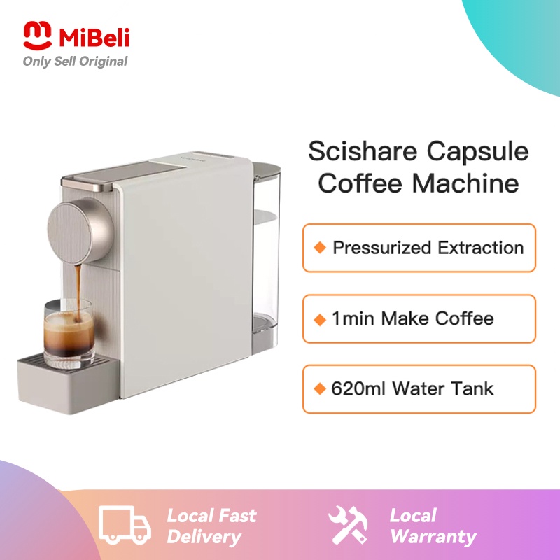 Scishare Capsule Coffee Machine S1201 Mini Capsule Coffee Maker 620ML ...