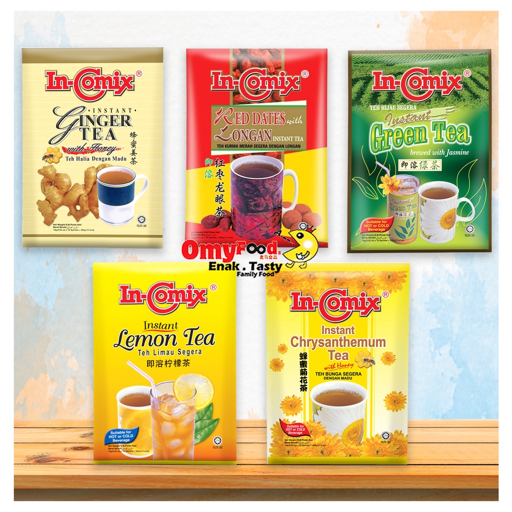 18g x 18pcs In-Comix Instant Drink [Ginger Tea/Red Dates With Longan ...