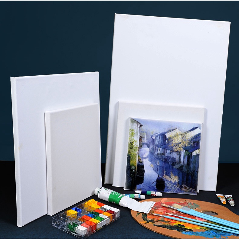 Stretched Canvas Painting Board Frame 100 Cotton Shopee Malaysia