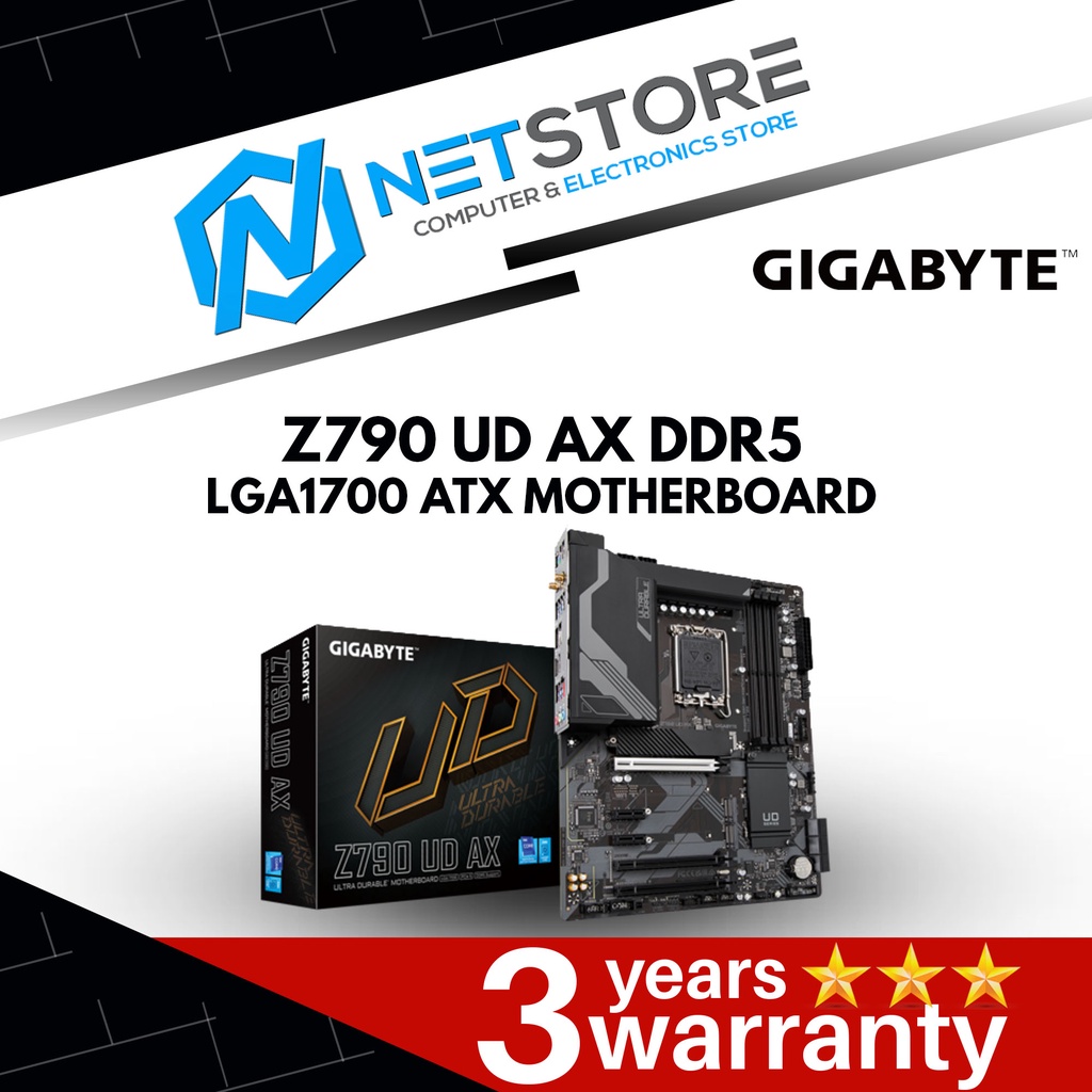 GIGABYTE Z790 UD AX DDR5 LGA1700 ATX MOTHERBOARD | Shopee Malaysia