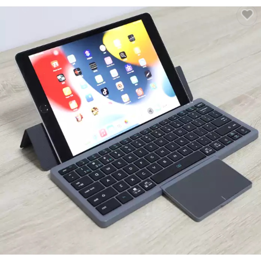 Bluetooth Tablet Keyboard 78 Keys with Rotatable Touchpad Wireless