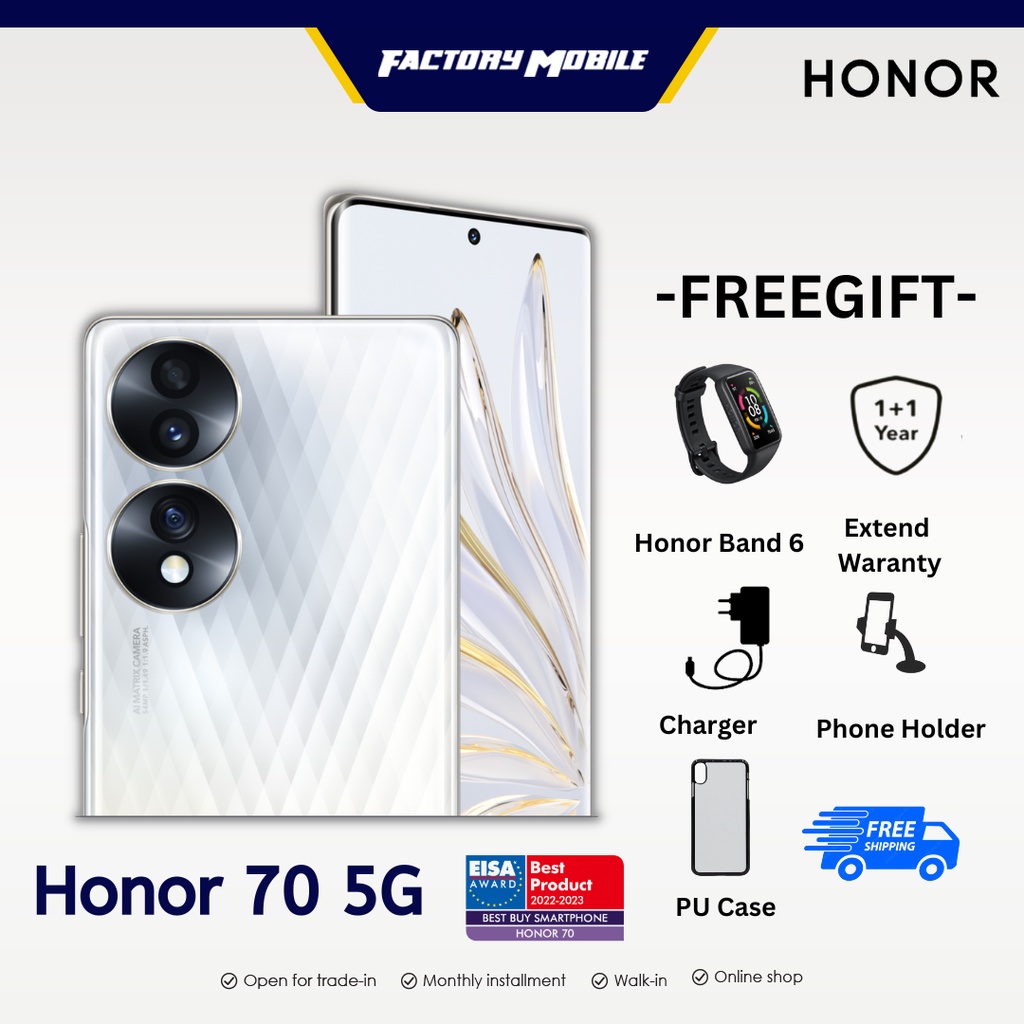 HONOR X70 5G 8GB + 256GB | 1 YEAR WARRANTY | Shopee Malaysia