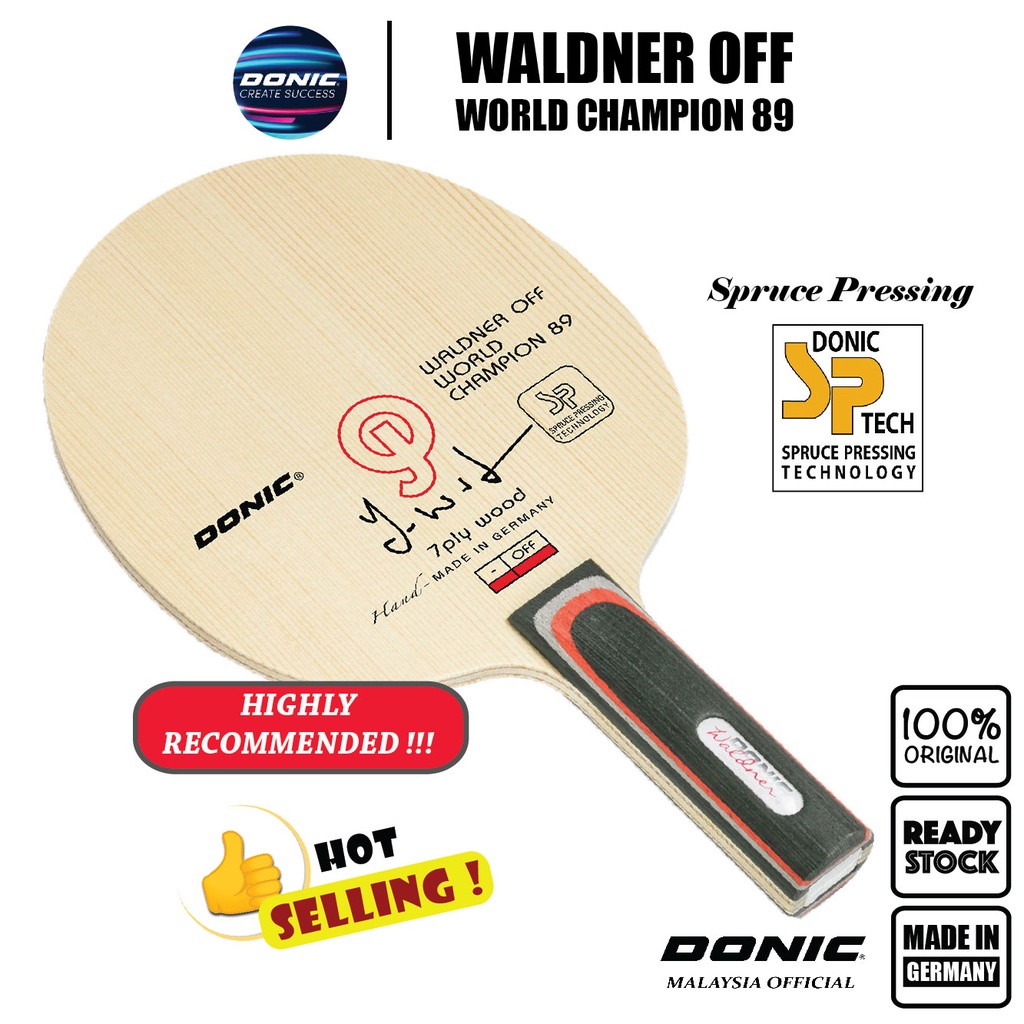 Donic Waldner Off WC89 Incredible Offensive Control Table Tennis Blade Shopee Malaysia
