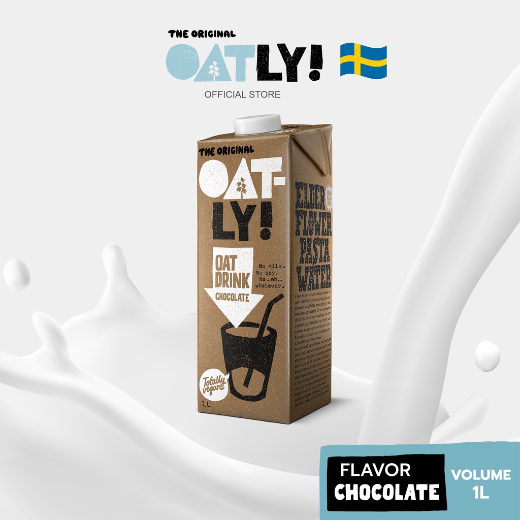 Oatly Oat Drink Chocolate Vegan Gluten Free Dairy Free NonGMO (1L) Shopee Malaysia