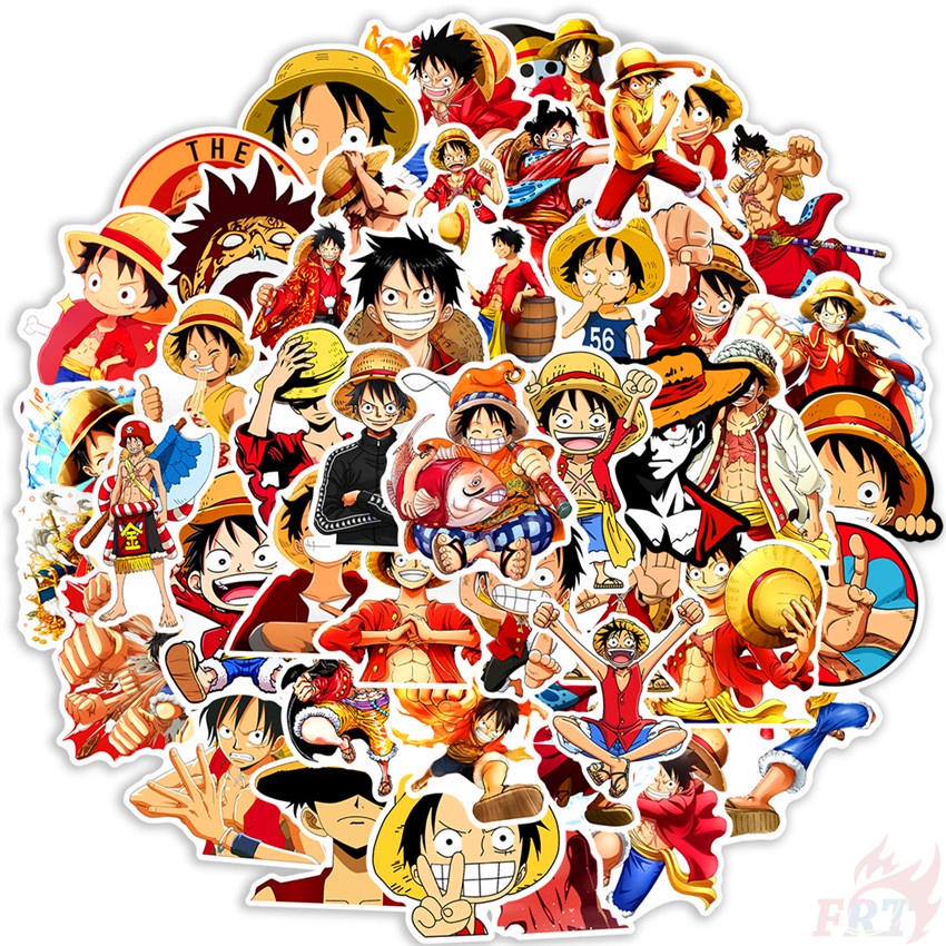 50Pcs/Set One Piece . Luffy Series 02 Stickers DIY Fashion Waterproof ...
