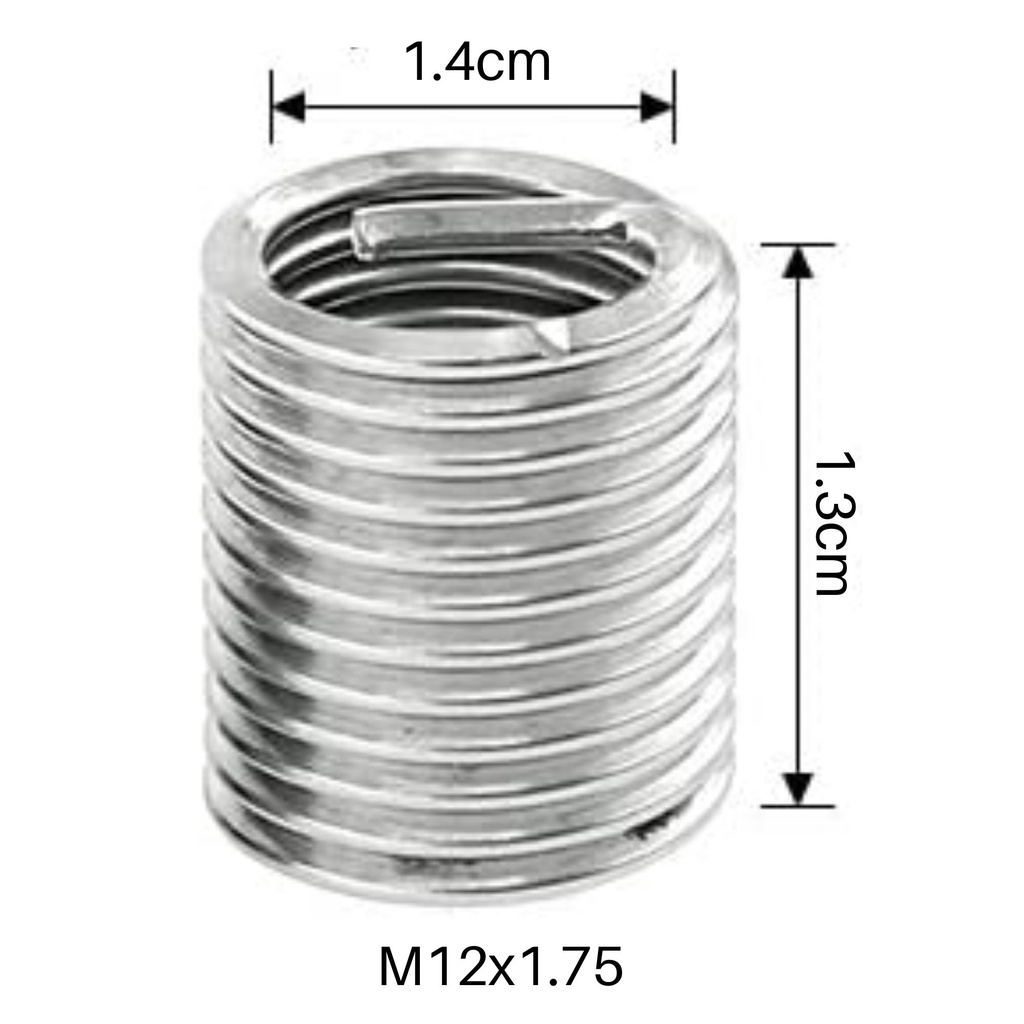 JMMRRR 15PC SAE Thread Repair Kit 7/16-14 Inch HSS