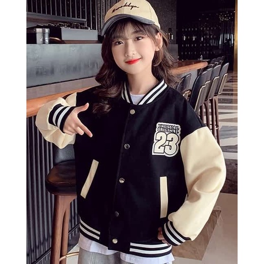  Unusal 23 Children's Baseball Jacket Outerwear Base Ball Varsity Matt