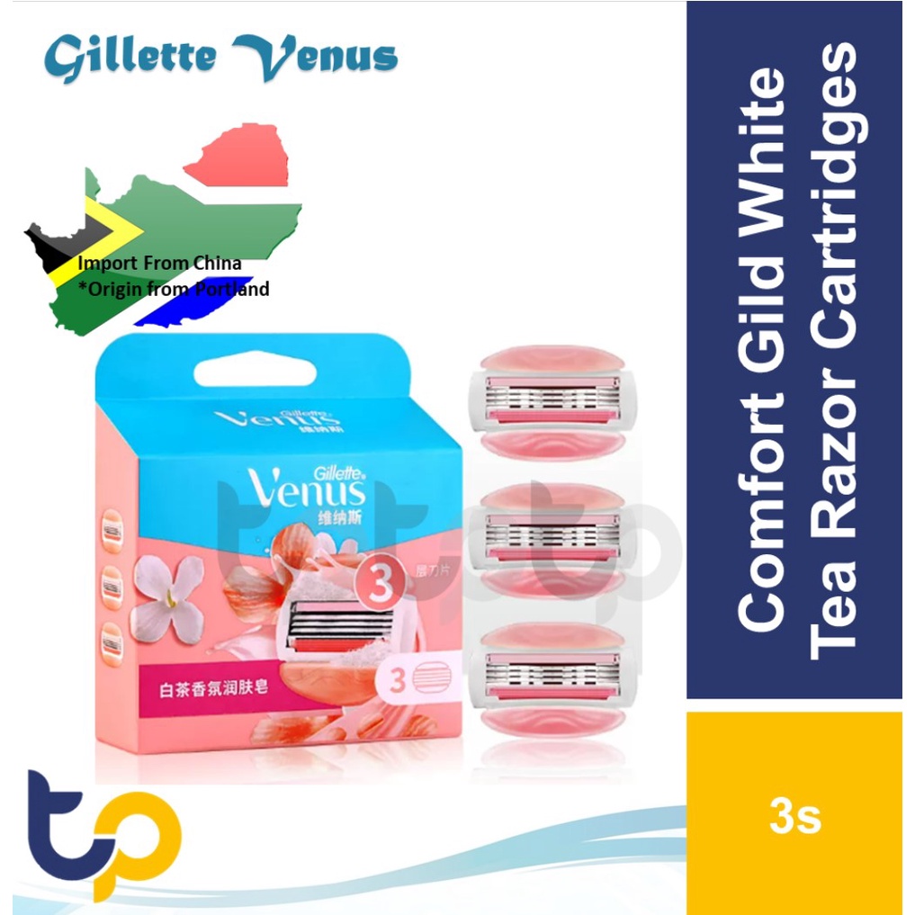 Gillette Venus Comfort Glide White Tea Razor 1+2/Sensitive Disposable ...