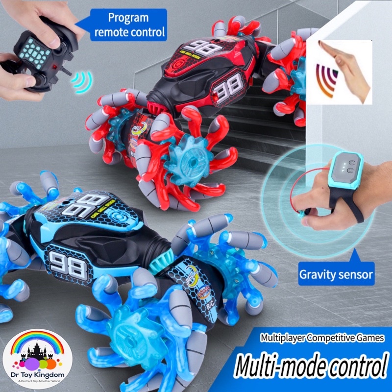 3 in 1 Hand Gesture Motion Sensing Remote Control Racing Car 4 Wheel ...