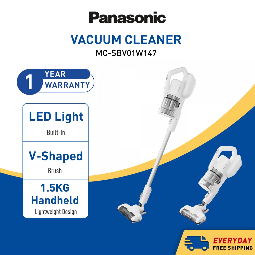PANASONIC MCSBV01 CORDLESS STICK VACUUM CLEANER MCSBV01W147