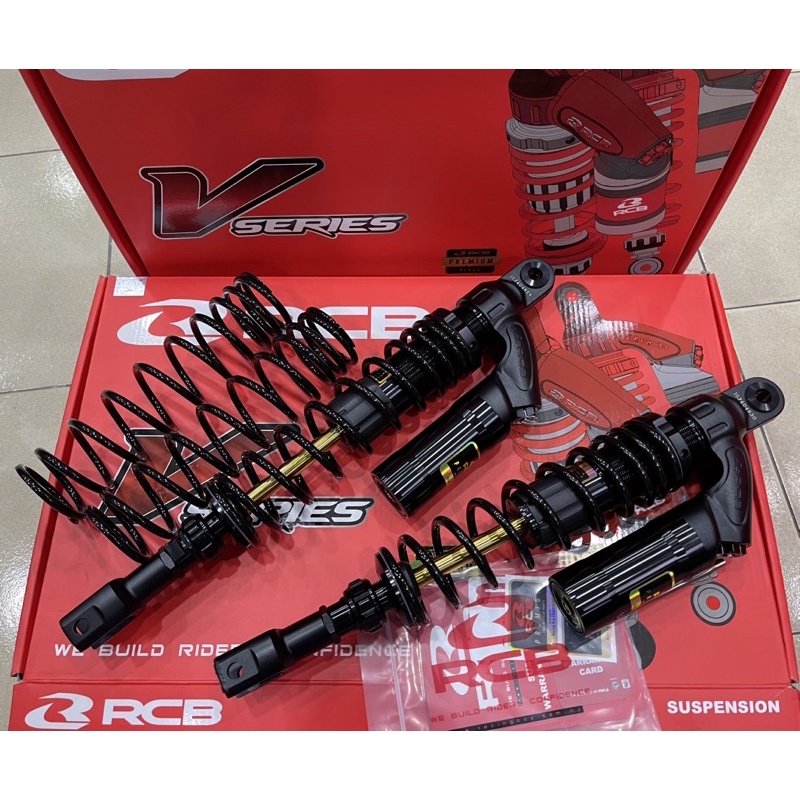 RCB ABSORBER HONDA FORZA 300CC 430MM VD SERIES PREMIUM BLACK / GOLD ...