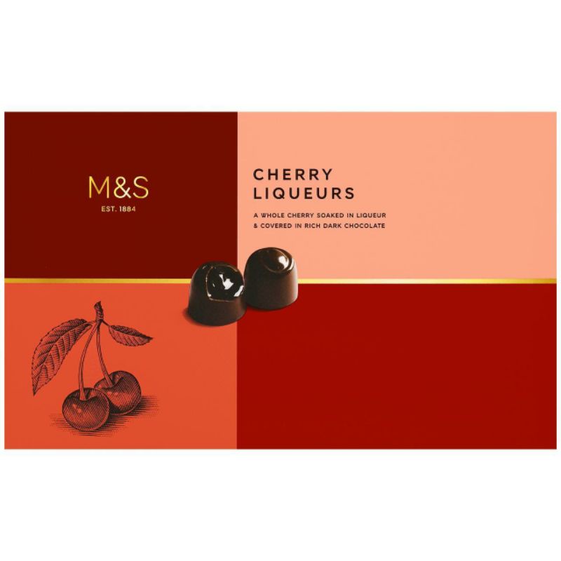 Marks & SPENCER M&S Cherry Chocolate Liqueurs 250g Shopee Malaysia