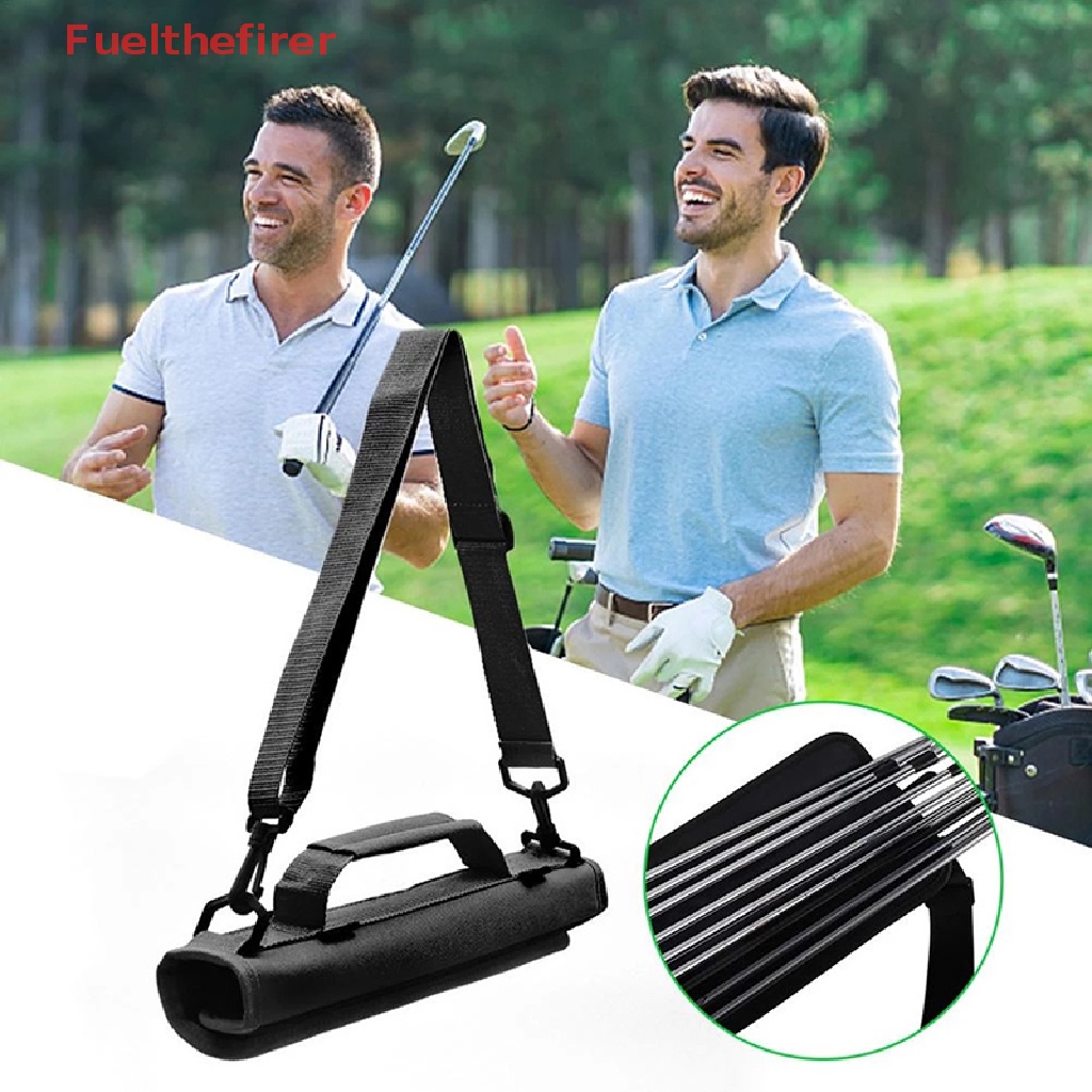 （Fuelthefirer） 1Pc Mini Nylon Golf Carrier Bag Driving Range Travel Bag