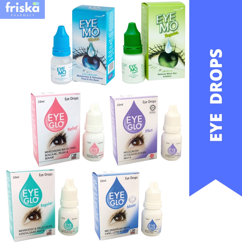 EYE GLO/ EYE MO eye drop 7.5ml/ 10ml/ 15ml for Irritated/Tired/Dry/Sore