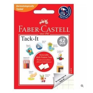 Faber Castell Adhesive Tack-It Multipurpose Reusable/Removable for  Home/School Wall Sticky Putty Non-Toxic