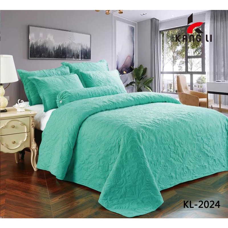 Cadar Patchwork Plain Sulam Super King/Super Queen Shopee Malaysia
