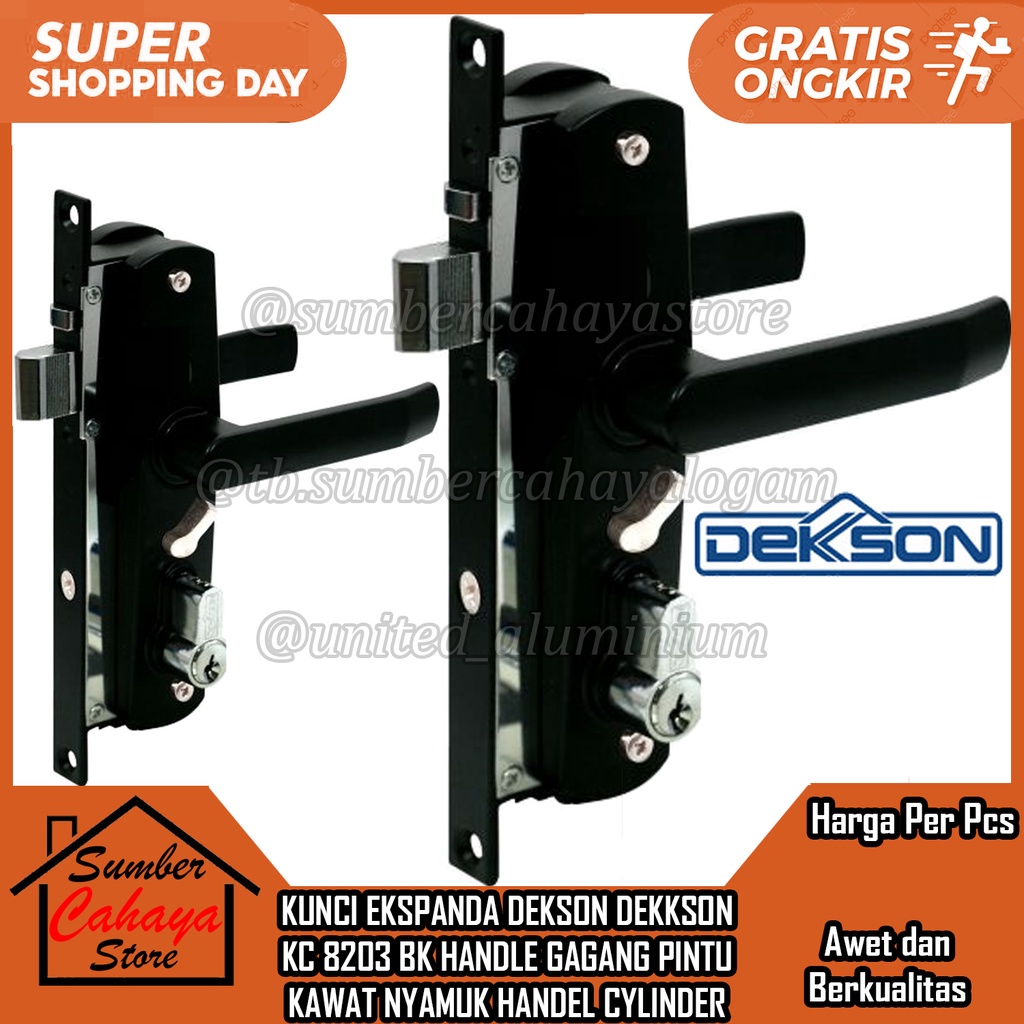 DEKKSON EKSPANDA KEY KC 8203 BK EXPANDA HANDLE DOOR HANDLE ALUMINUM ...