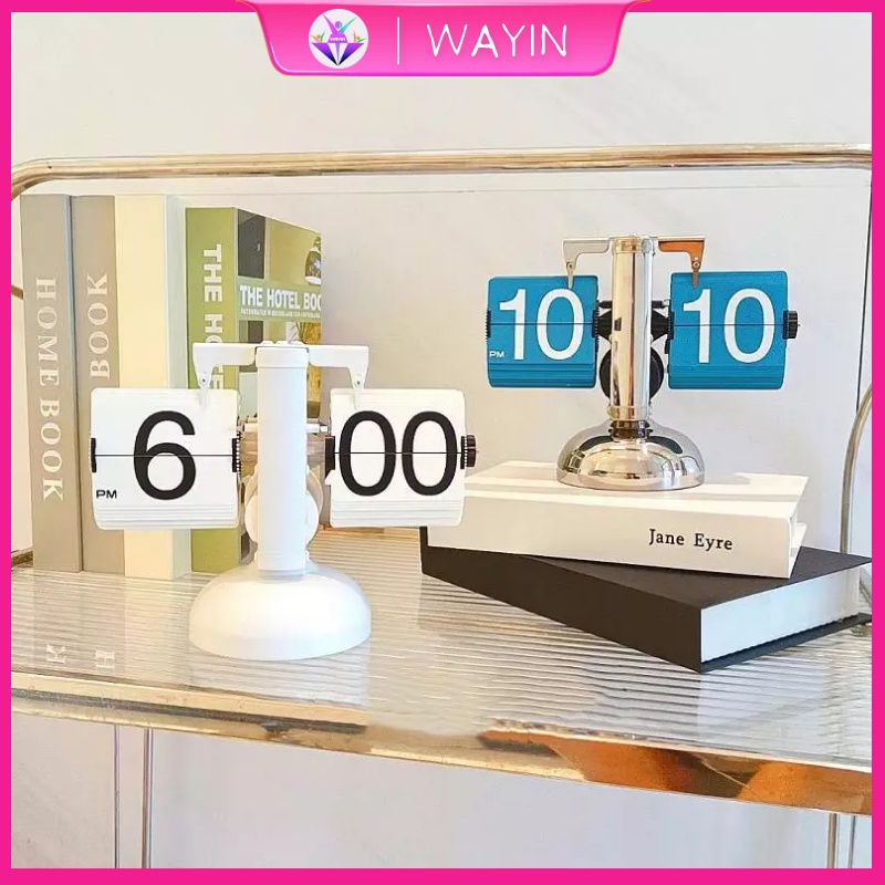 Flip Clock Desk Clock Jam Meja Table Clock Living Room Clock Mechanism ...