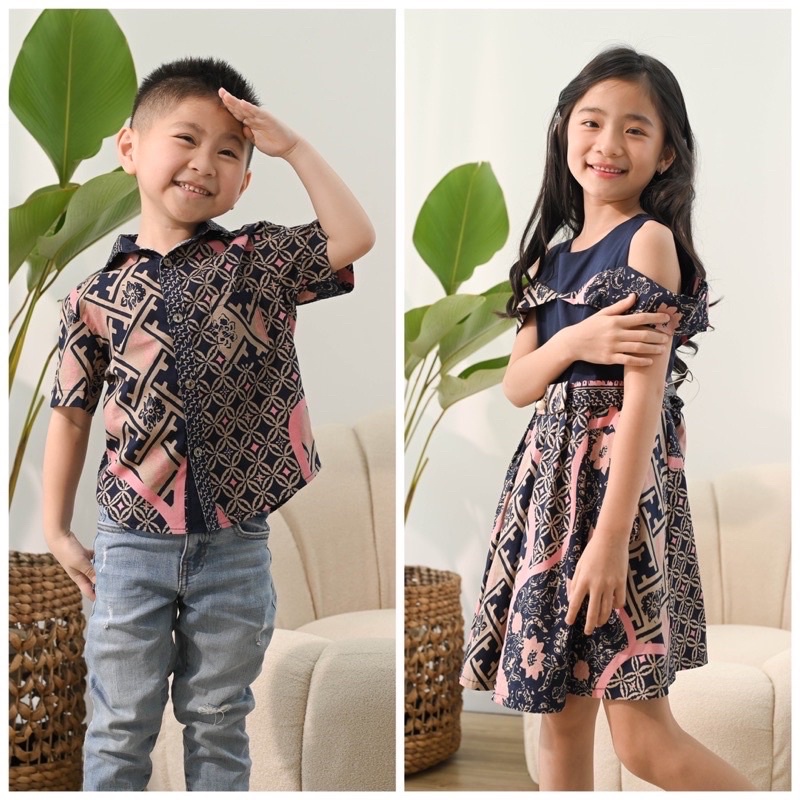 Dress batik shop anak modern