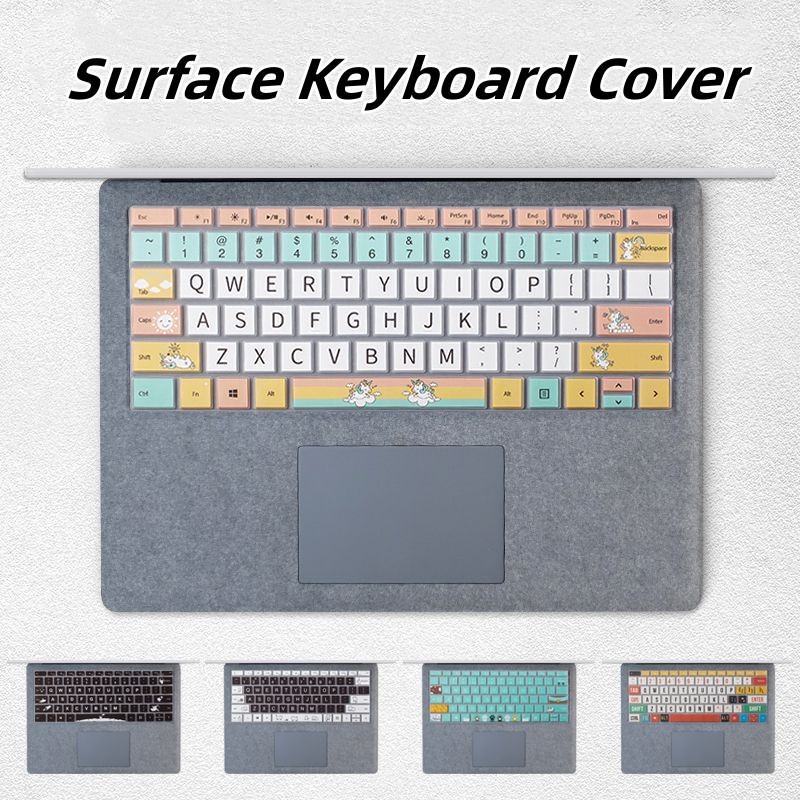 New Colorful Keyboard Cover For Microsoft Surface Pro X Laptop Silicone