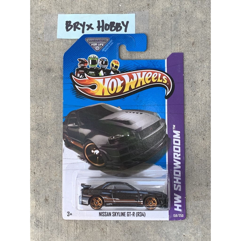 Hot Wheels Us Carded 2013 Hw Showroom Nissan Skyline Gt R R34 158