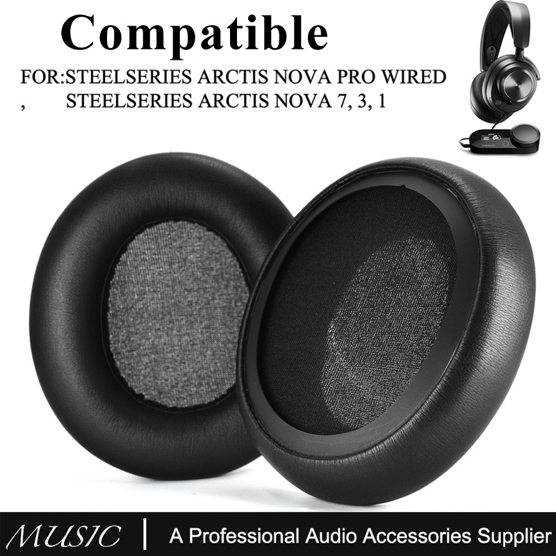 Ear Pads For SteelSeries Arctis Nova Pro Wired, Earpads Replacement For