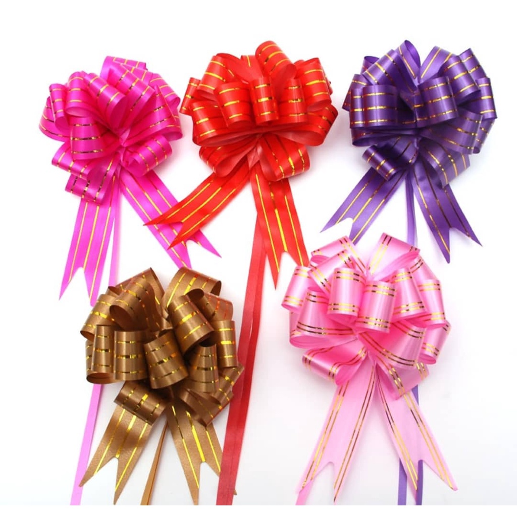 (30PCS) 12CM Ready Made Ribbon Bow / Pull Ribbon Bow / Ribbon Tarik ...