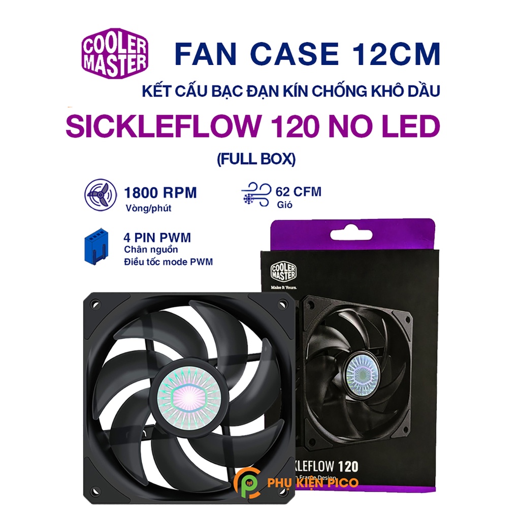 Cooler Master SickleFlow 120 computer case cooling fan - SickleFlow fan ...