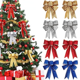 Christmas Mini Red Bowknot Bows With 2 Rolls Of Glue Dots Gift