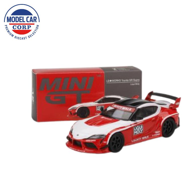 Toyota Supra Liberty Walk Liqui Moly 1/18 - Timothy & Pierre - Résine