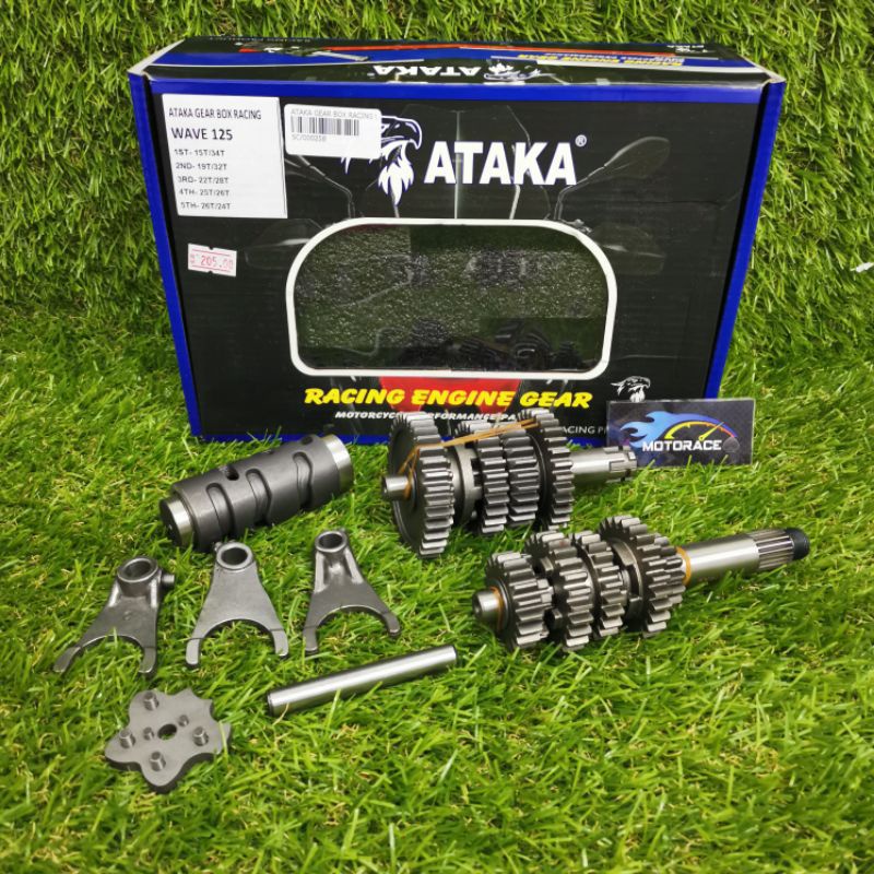 WAVE125 GEAR BOX RACING ATAKA LEO GEAR BOX SET RACING HONDA WAVE125 ...