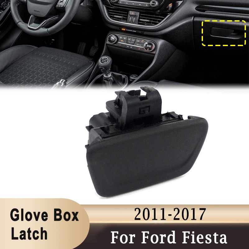 Car Glove Box Lid Latch Lock Handle for Ford Fiesta 20112017 Storage