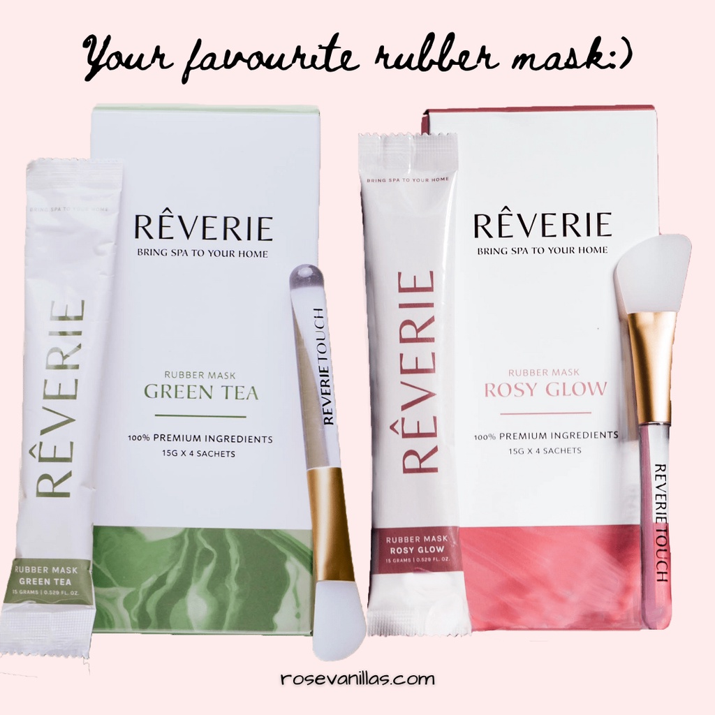 REVERIE Rubber Mask Rosy Glow / Green Tea | Shopee Malaysia