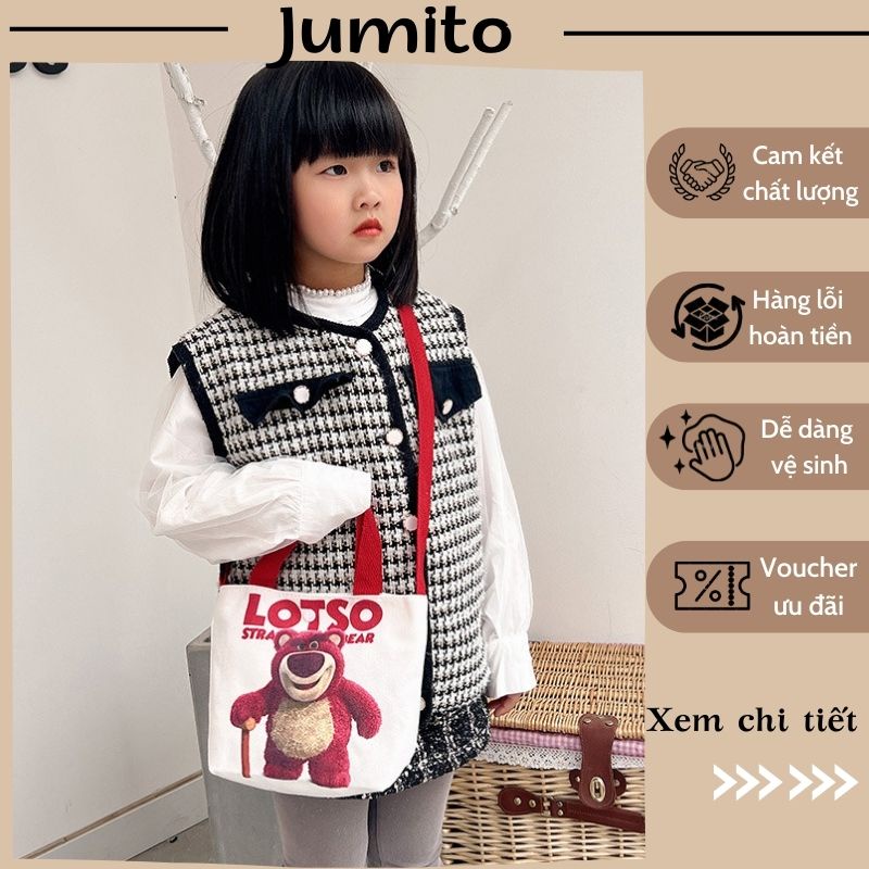 Women's Handbags Cute Strawberry Bear HandCarried CrossBags For