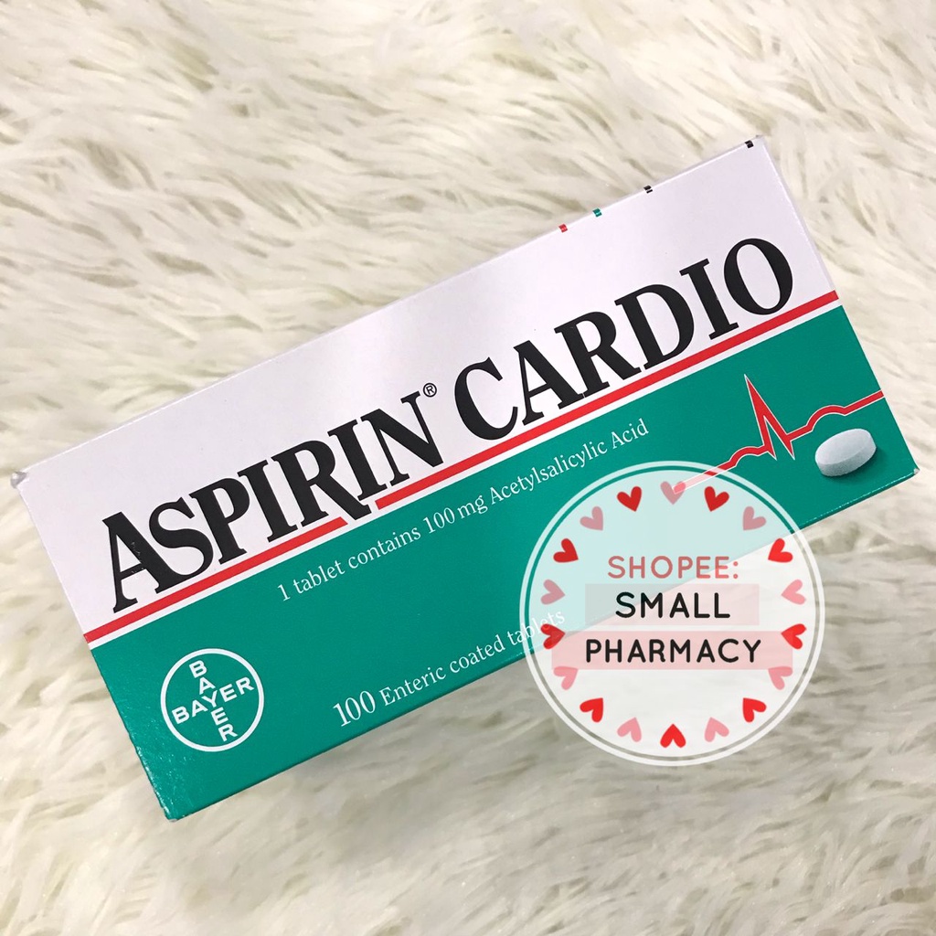 Aspirin Cardio 100mg 100 enteric coated tablets Shopee Malaysia