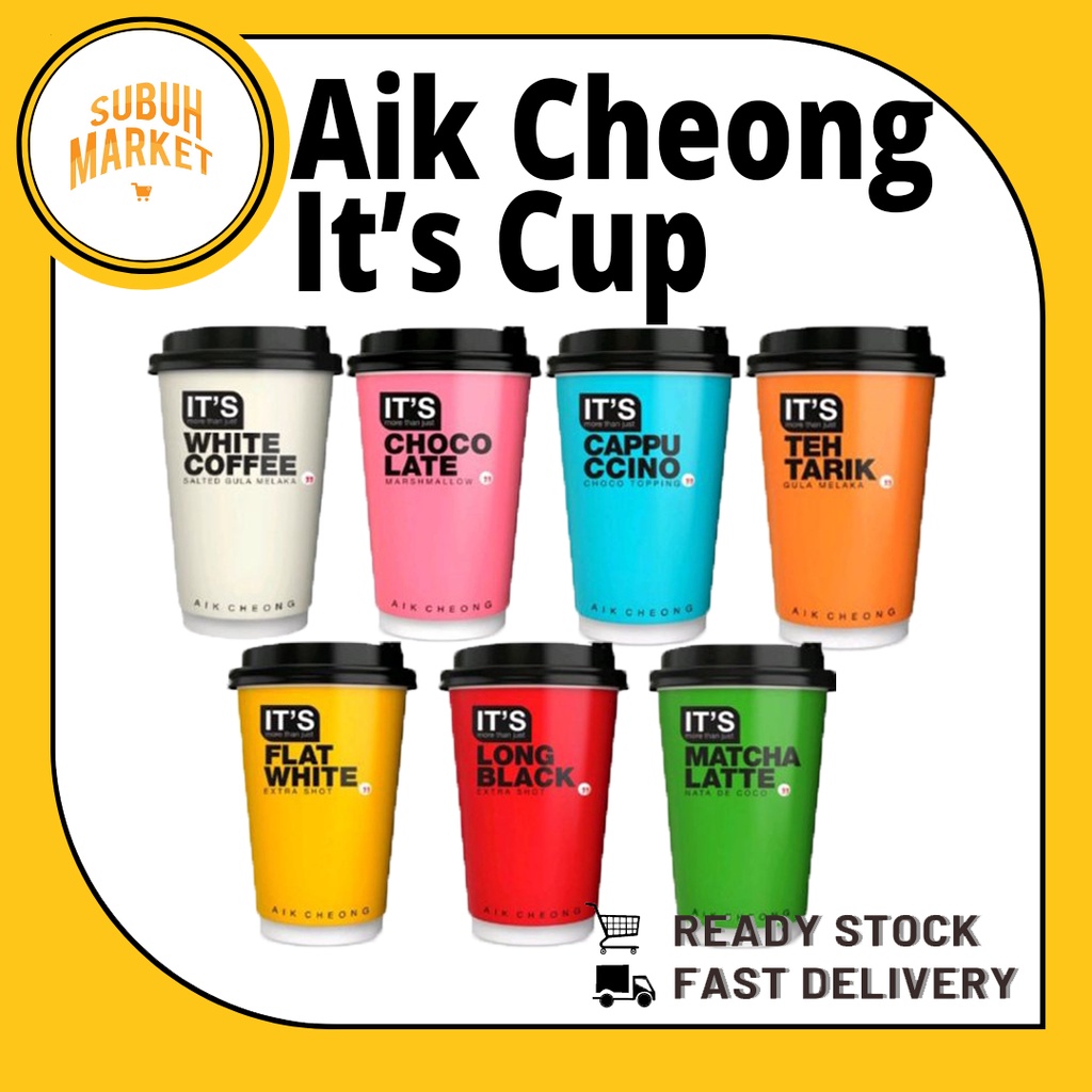 AIK CHEONG IT'S CuP (Flat White / Long Black / Chocolate / Cappuccino