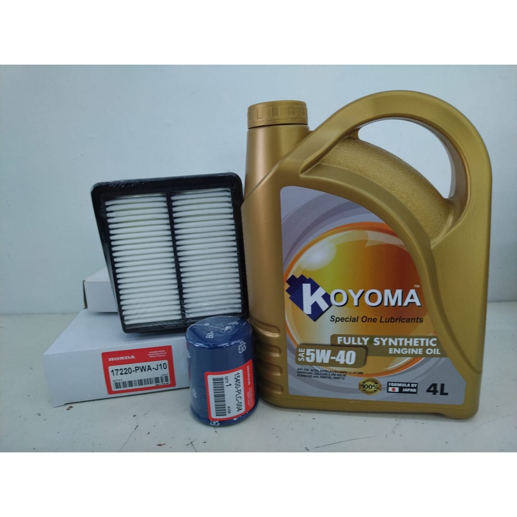 HONDA JAZZ, FIT 2007y AIR FILTER + OIL FILTER + KOYOMA 5W40 FULLY ...