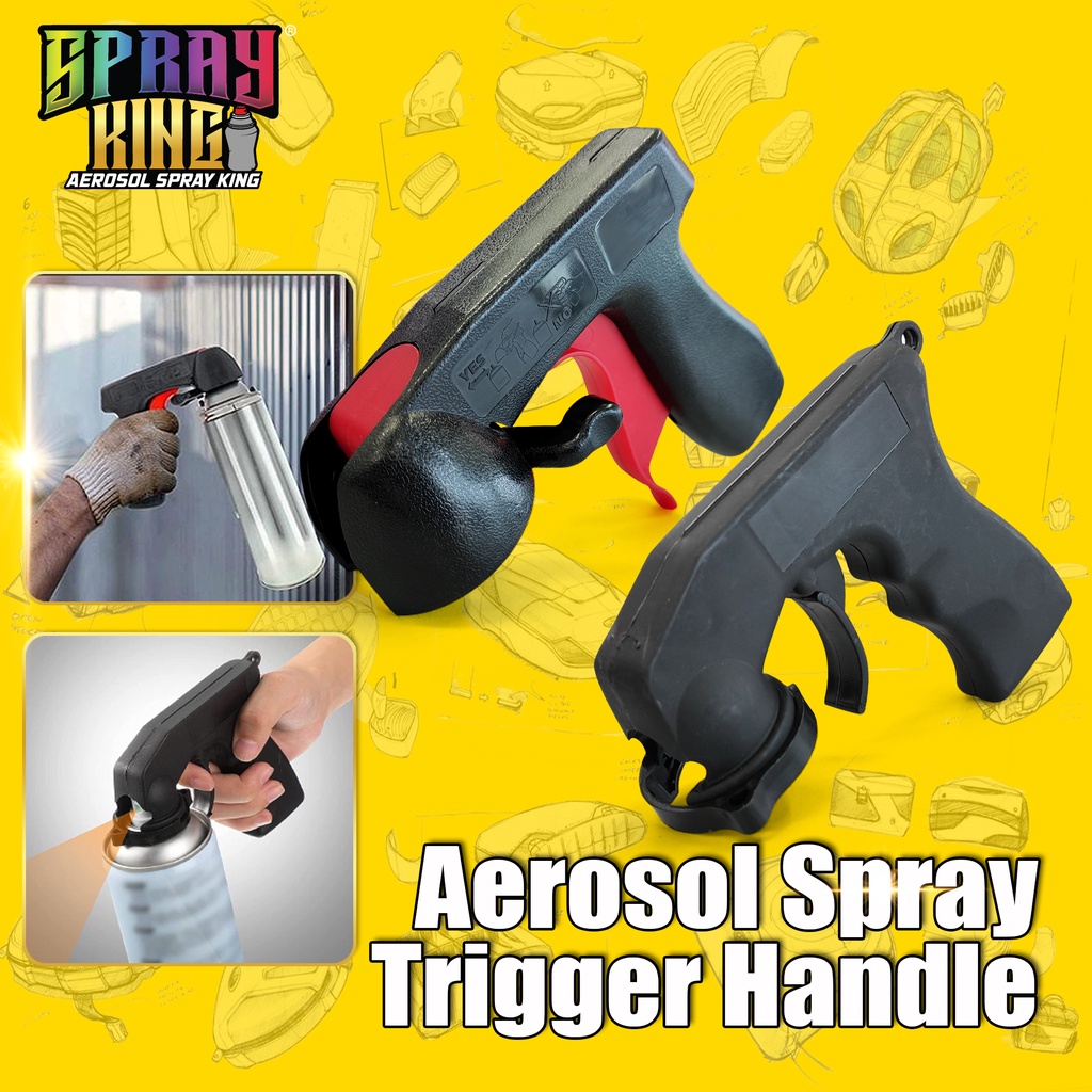 Aerosol Spray Paint Can Trigger Handle - Easy Grip Applicator (2-Pack)