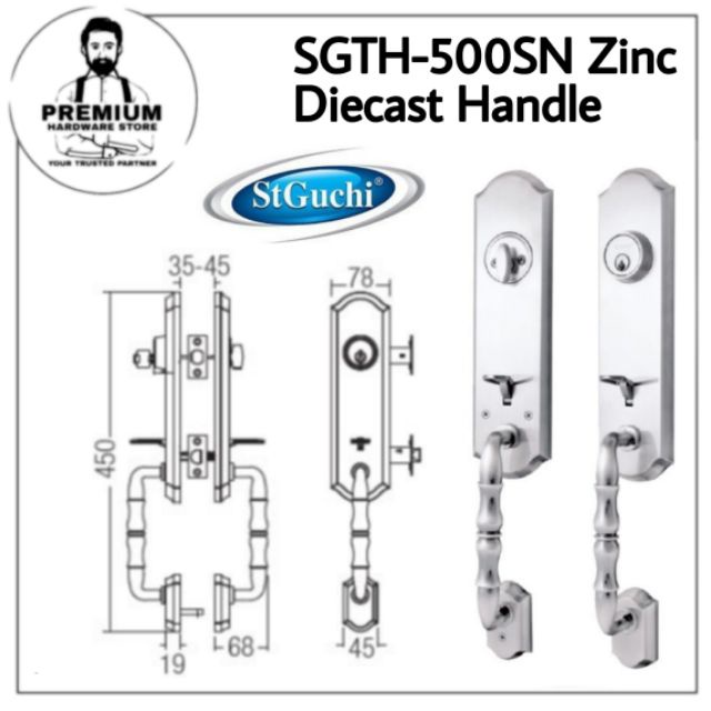 St Guchi SGTH-500SN Zinc Diecast Handle | Shopee Malaysia